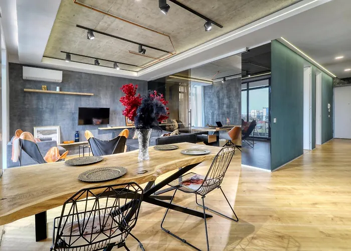 아파트 Unique Penthouse Floreasca 부쿠레슈티